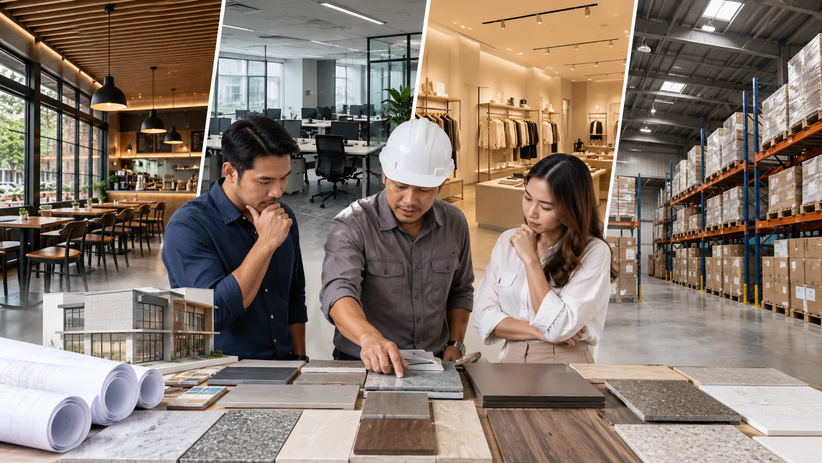 Panduan Memilih Material Interior Komersial